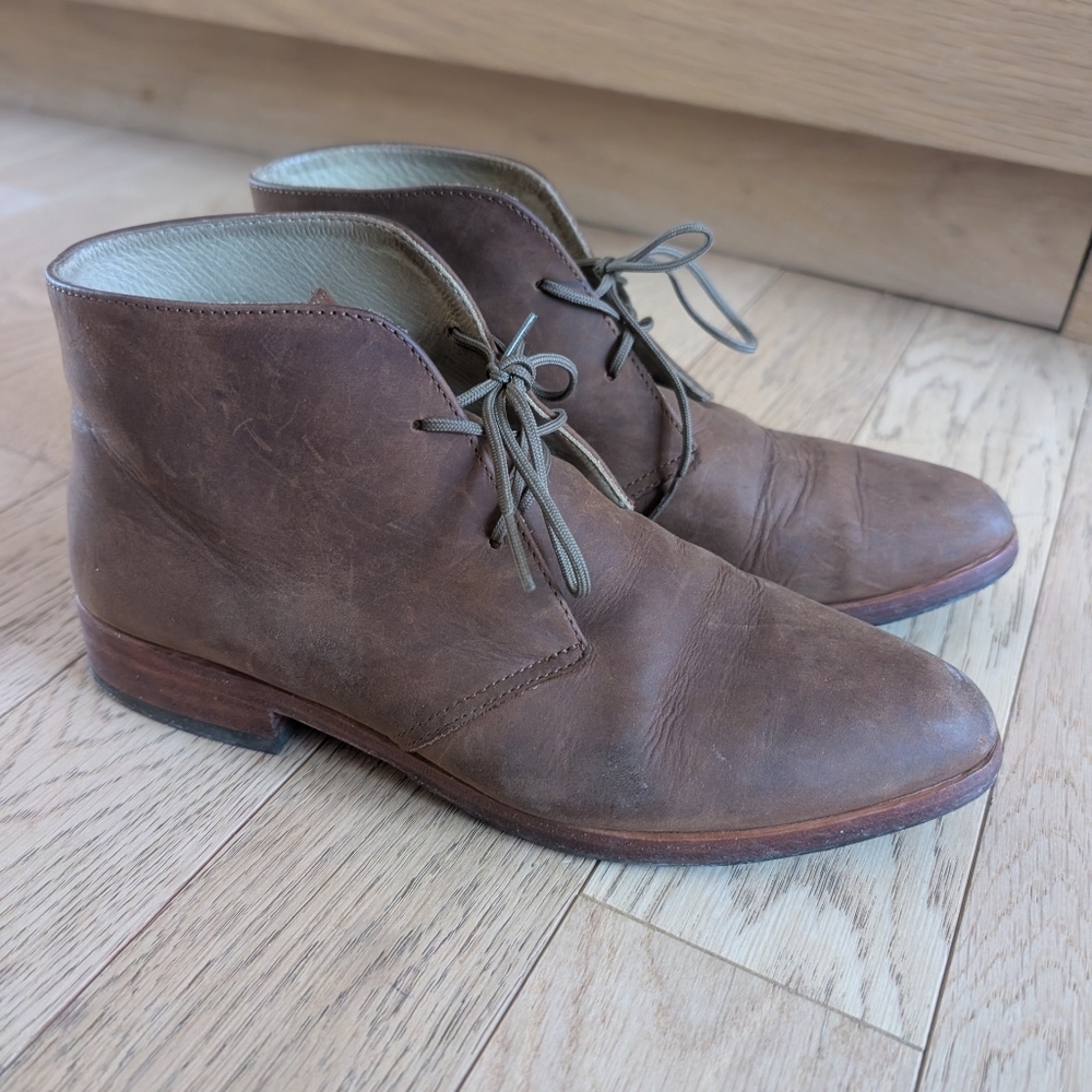 Nisolo Isa Brown Leather Ankle Boots